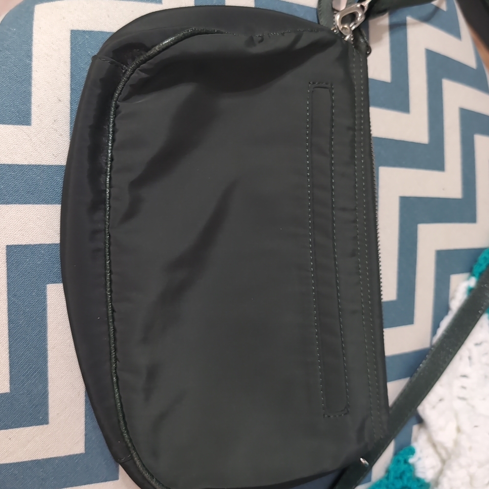 Brighton Twister Go Go Pouch Olive Green Nylon Crossbody Handbag - Picture 4 of 8